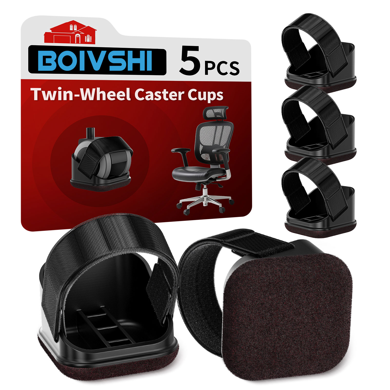 Work Office Furniture - 5 Buah Pelindung Kaki Kursi Kantor,