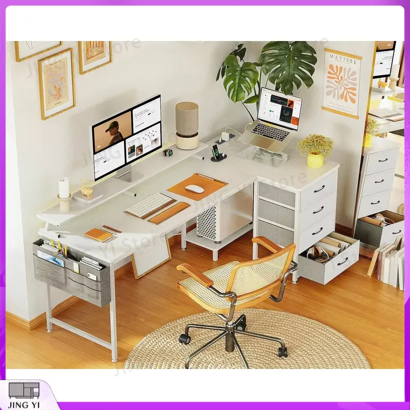 Meja Komputer Bentuk L 160x80c - Office Furniture Outlet ulasan dan harga