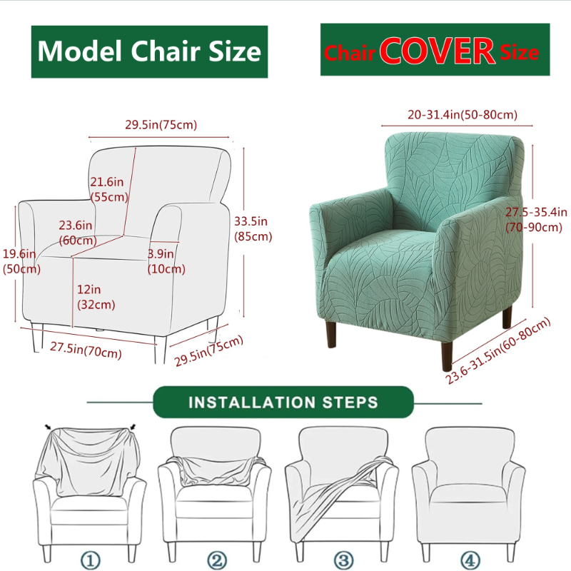 1PC Sarung Sofa Bentuk Tabung  - Office Furniture Dimensions ulasan dan harga