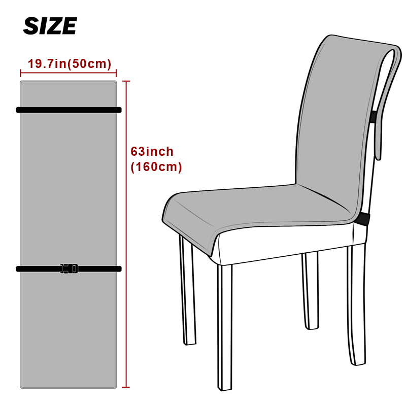 1 Buah Sarung Kursi Makan Berl - Office Furniture Dimensions ulasan dan harga