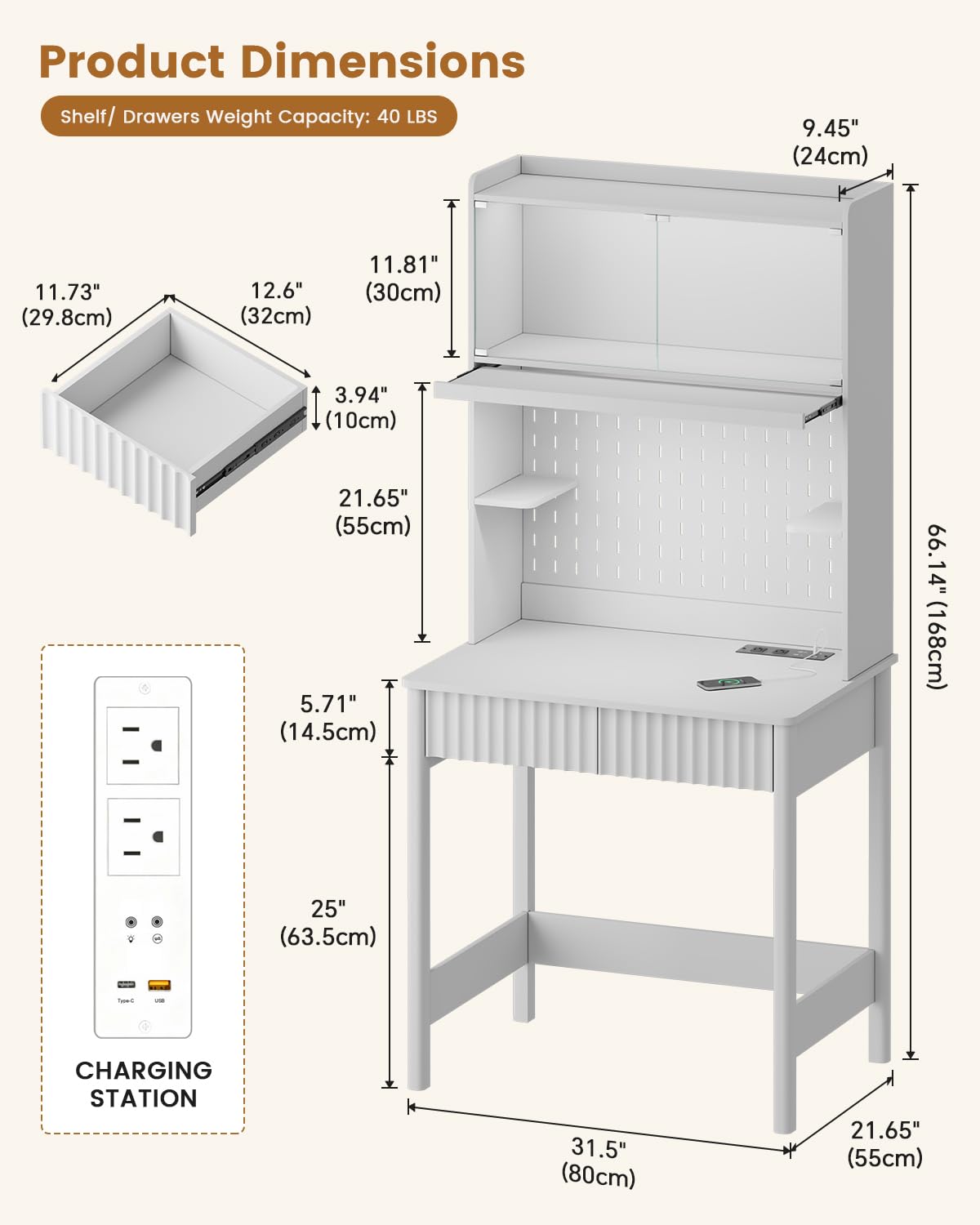 Meja Putih dengan Stopkontak,  - Office Furniture Outlet ulasan dan harga