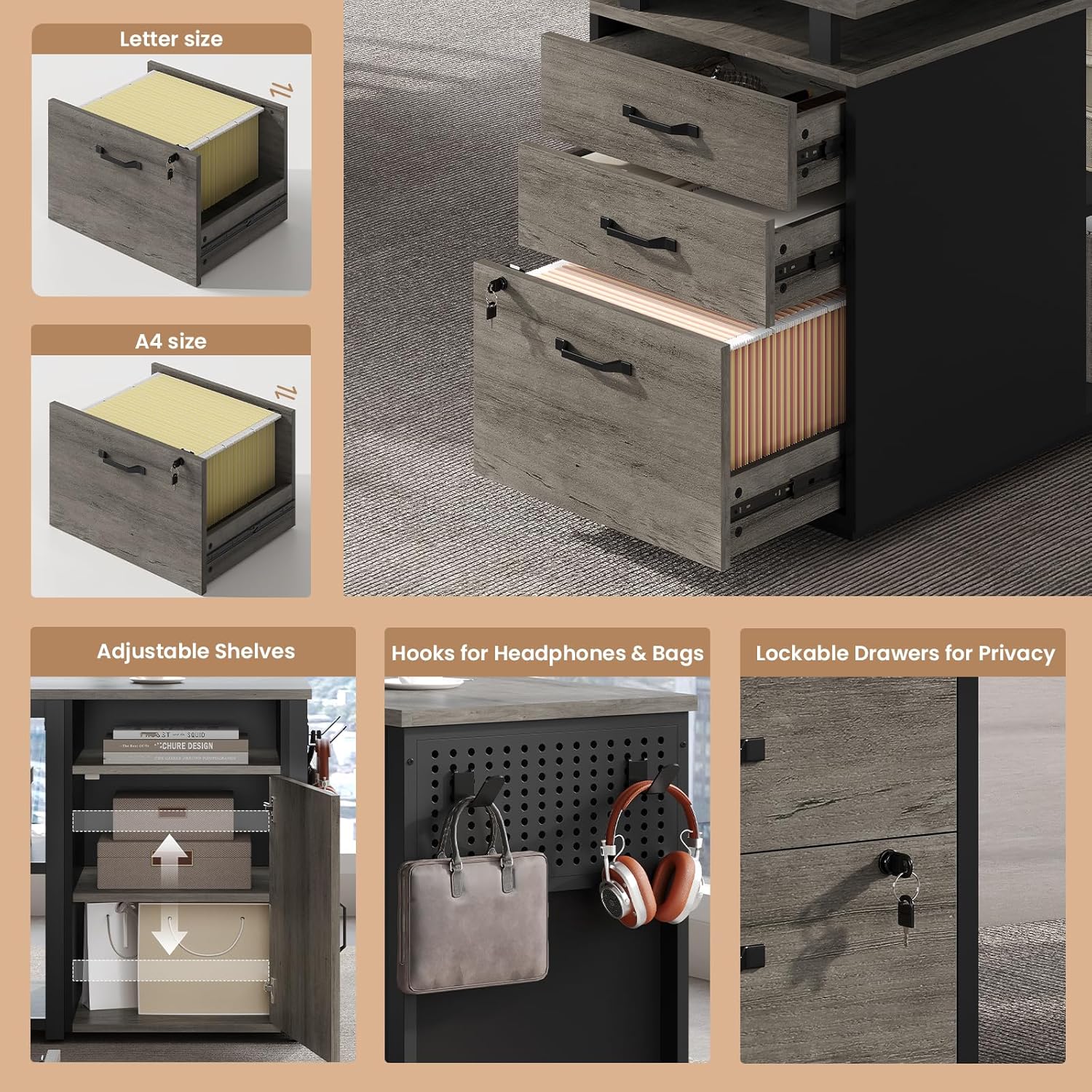 Meja Eksekutif 78 inci dengan  - Office Furniture Outlet ulasan dan harga