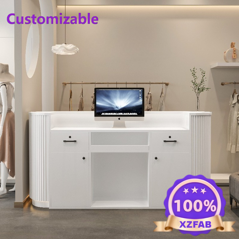 Meja Resepsionis Toko Modern 2 - Office Furniture Factory Shop ulasan dan harga