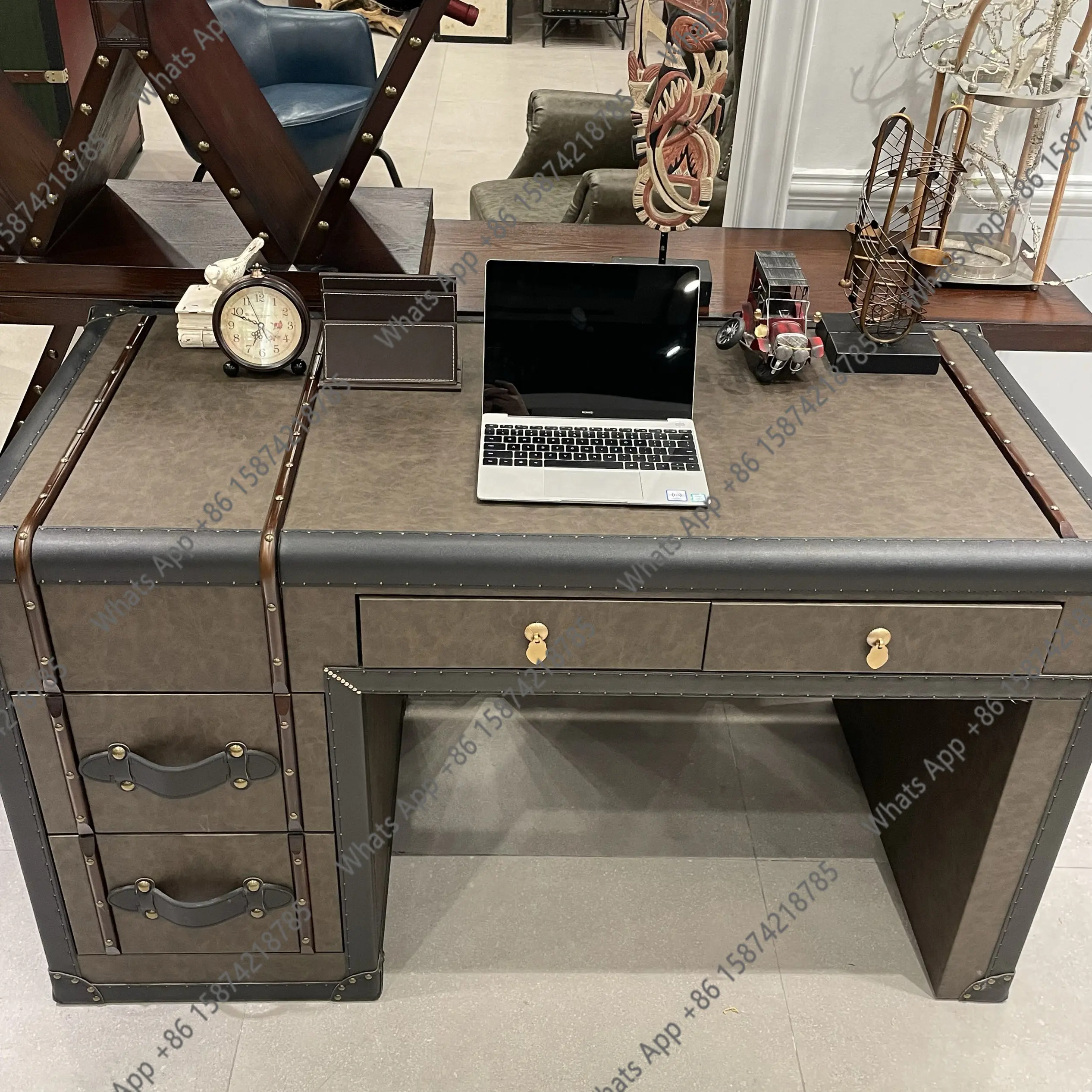 Meja Kerja Presiden Retro Amer - Office Furniture Second Hand ulasan dan harga