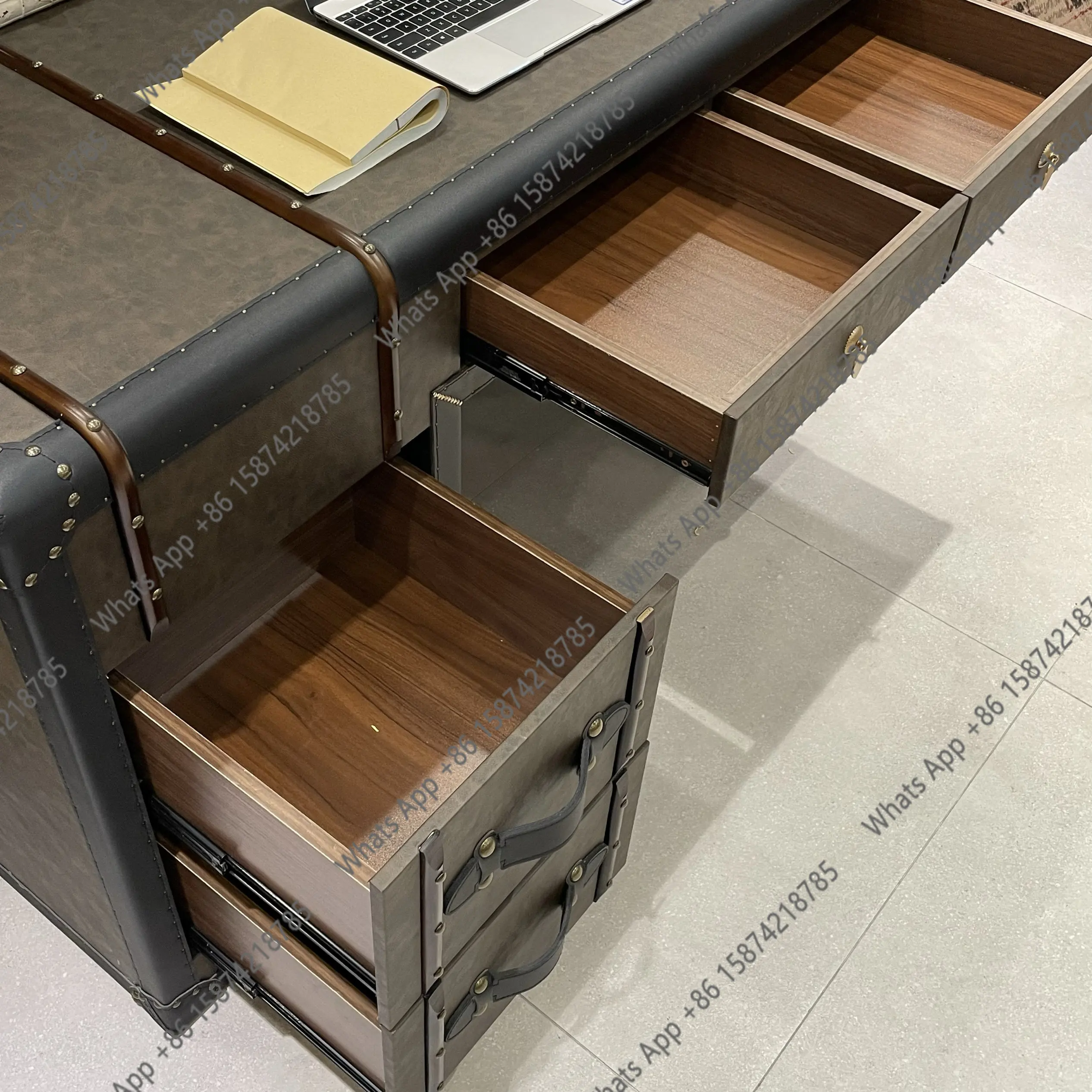 Meja Kerja Presiden Retro Amer - Office Furniture Second Hand ulasan dan harga