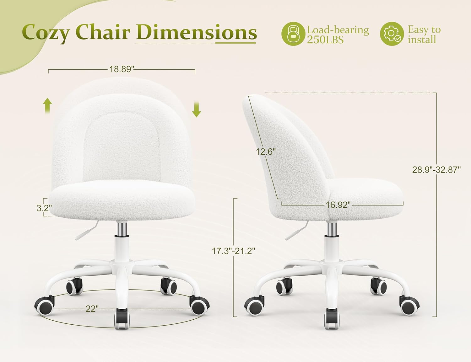 Kursi Rias dengan Ketinggian y - Office Furniture For Small Spaces ulasan dan harga