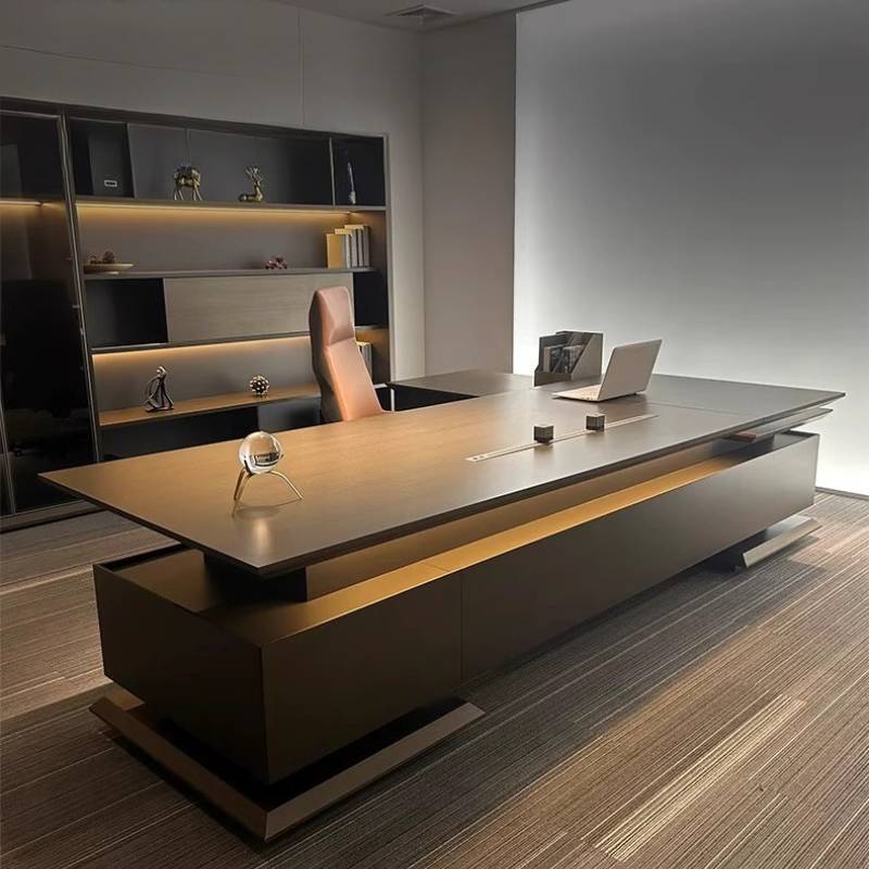 Meja Kantor Eksekutif Hitam Ku - Office Furniture For Small Spaces ulasan dan harga