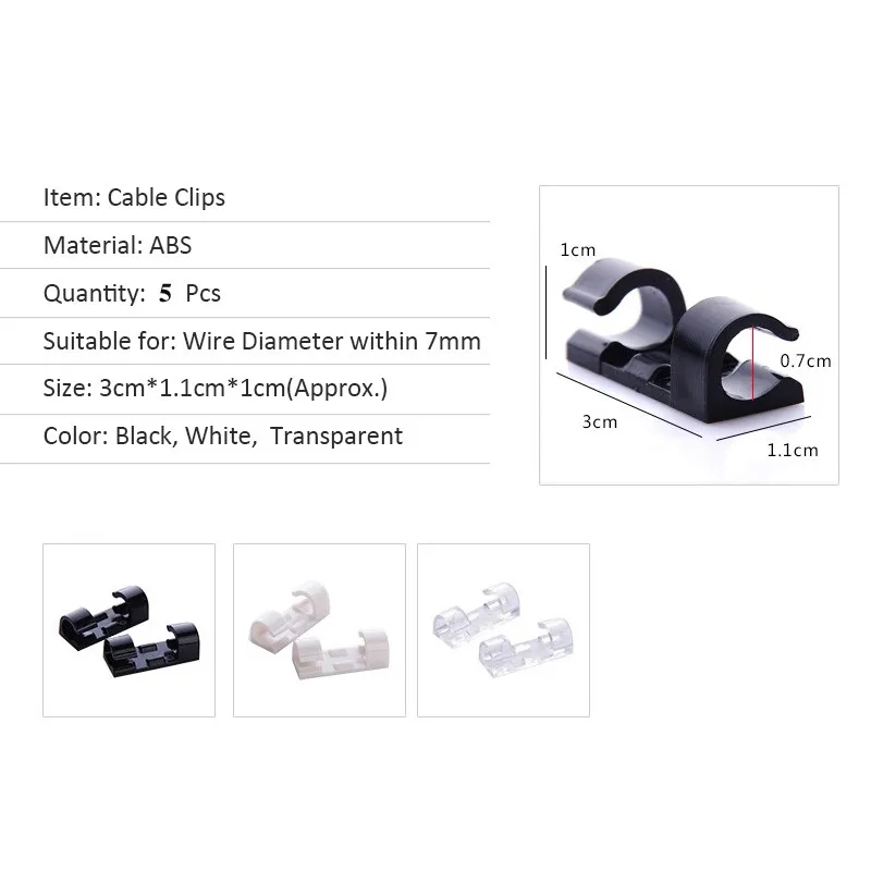 Klip Organizer kabel, 20 buah  - Work Office Furniture ulasan dan harga