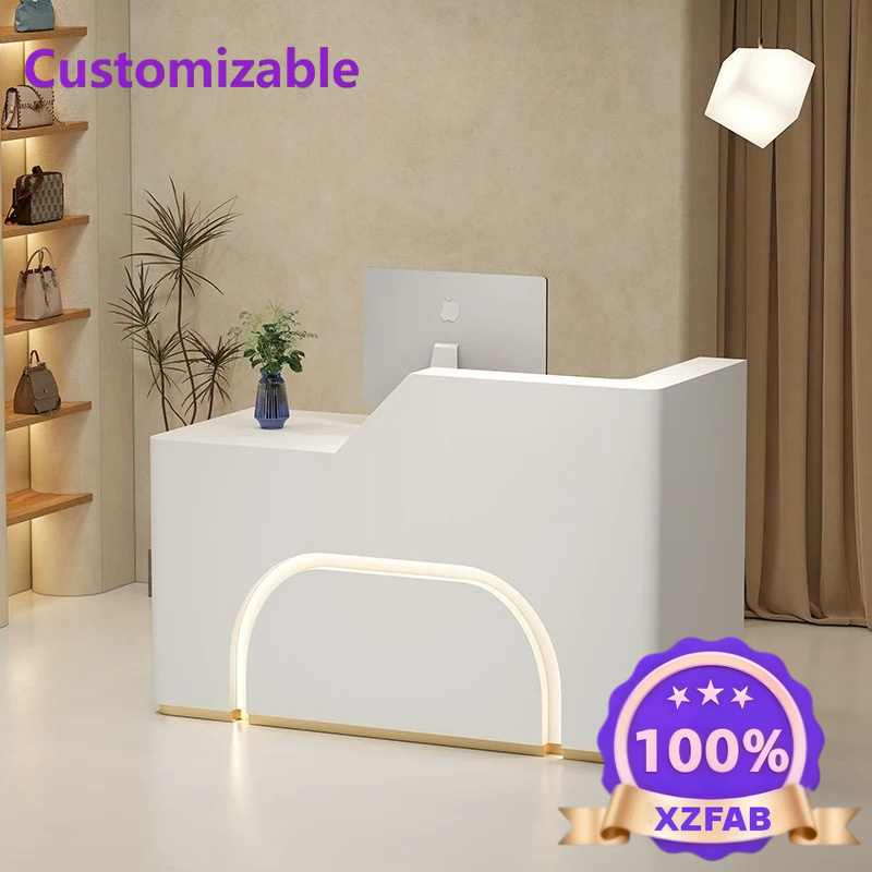 Meja Resepsionis Modern 2026 L - Office Furniture Factory Shop ulasan dan harga