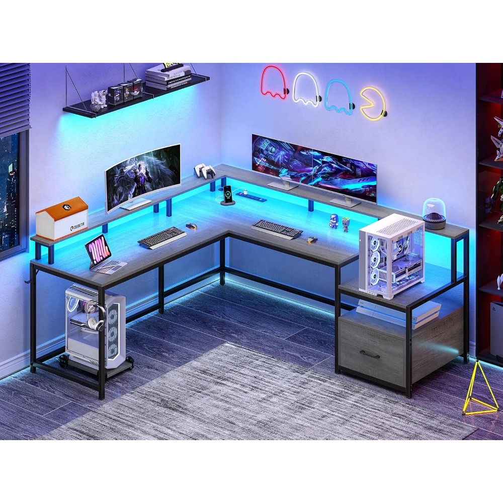 Meja Berbentuk L, Meja Kantor  - Office Furniture Outlet ulasan dan harga