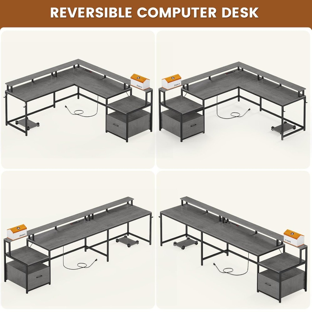 Meja Berbentuk L, Meja Kantor  - Office Furniture Outlet ulasan dan harga