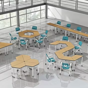 Set Meja dan Kursi Kelas Moder - Work Office Furniture ulasan dan harga