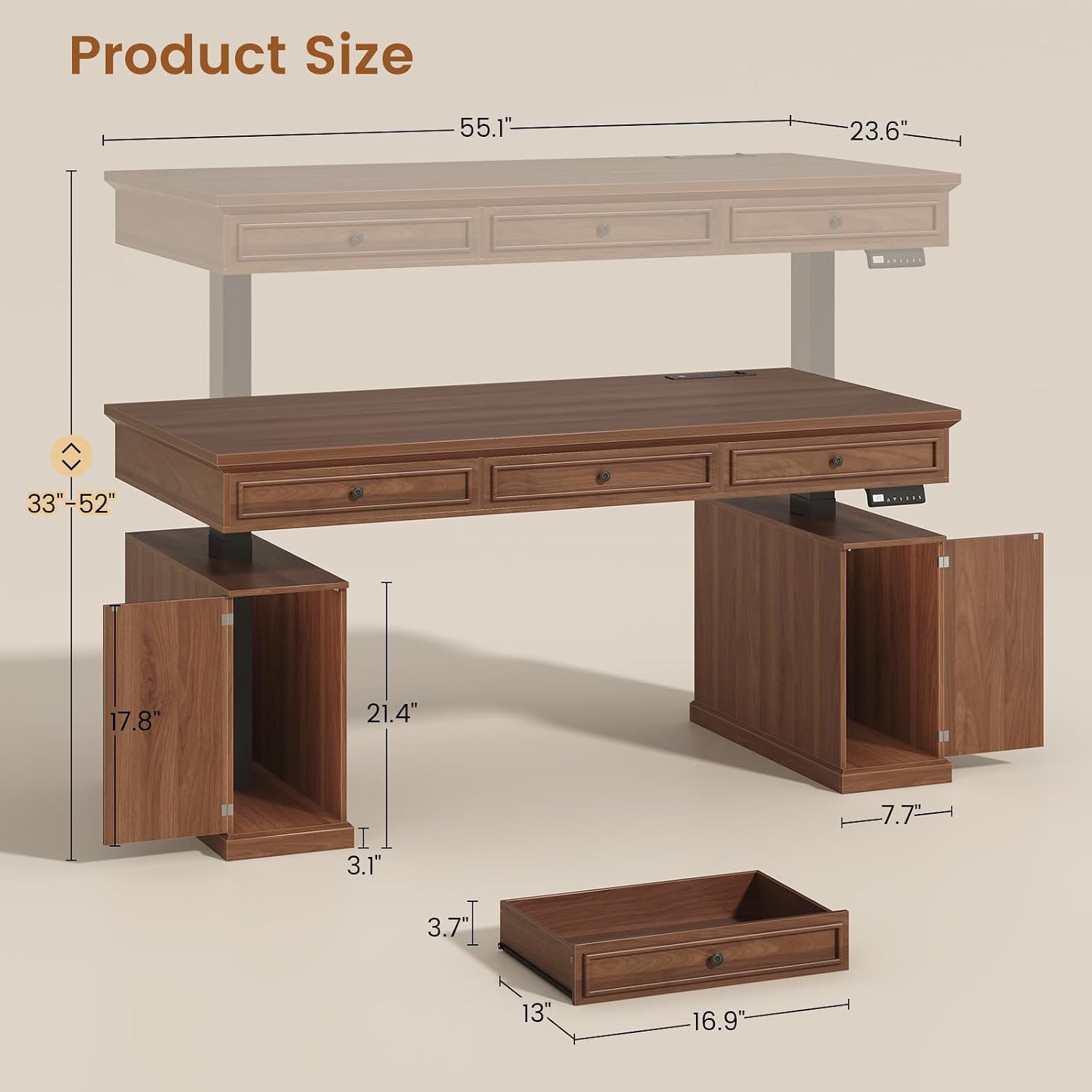 Meja Kerja Elektrik Model Farm - Office Furniture Outlet ulasan dan harga