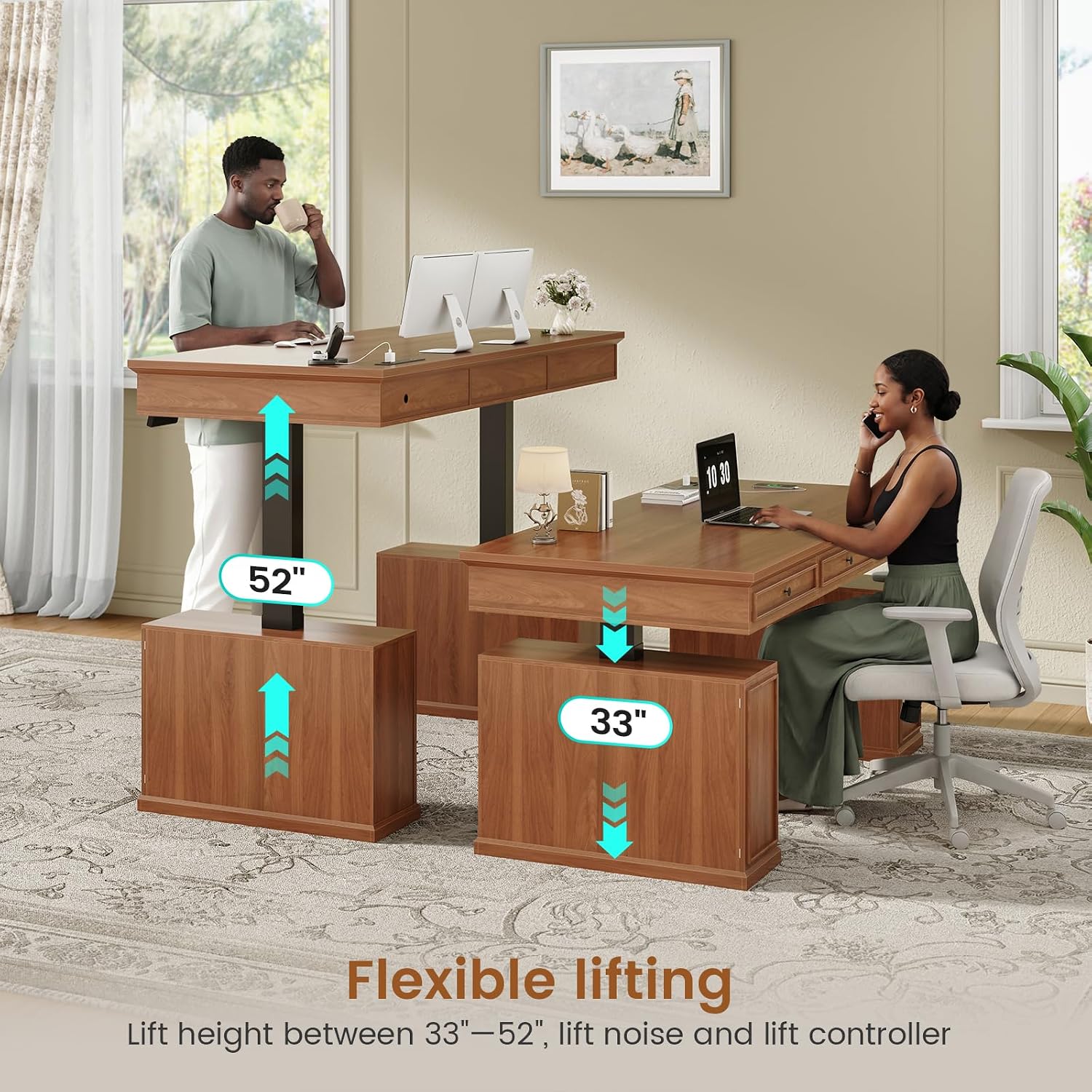 Meja Kerja Elektrik Model Farm - Office Furniture Outlet ulasan dan harga